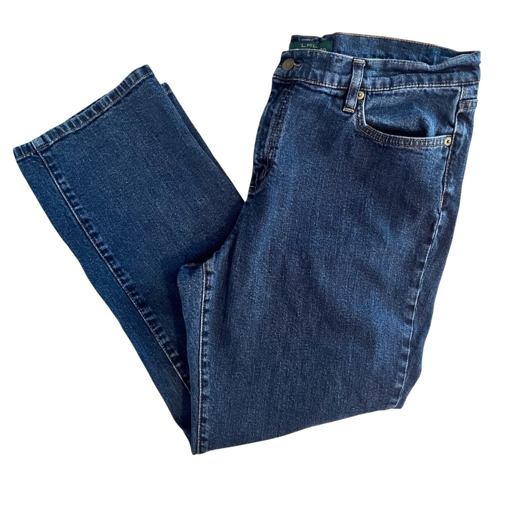 Lauren Ralph Lauren Women's Straight Leg Denim Jeans 16W Waist 36" Inseam‎ 27"